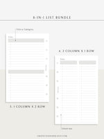 N107 | Checklist Bundle Template to Personalize Category