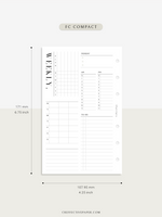 W116 | Weekly 24-hour Schedule Planner Template, WO4P