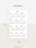Y104_2023 | 2023 Calendar Planner Inserts Printable