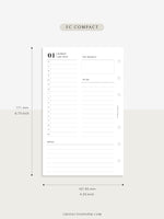 D111_C_2023 | 2023 Dated Daily Planner, Lined Layout, Day on a Page