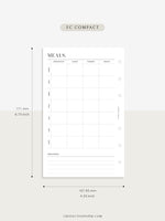 N121-4 | Meal Prep Plan Template, Groceries Shopping List