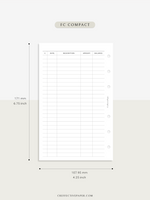 T126 | Expense Tracker in Budget, Spending Log Template