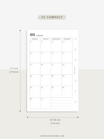M110_2023 | 2023 Monthly Planner Printable Inserts Template