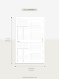 W117 | WO4P, Weekly 24-hour Schedule, To-do List Planner Template