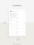 W108_01GX_WO2P_2023 | 2023 Dated Weekly Planner Inserts Printable Template