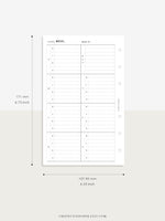 T108 | Weekly Meal Planner & Grocery Shopping List