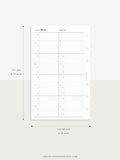 T108 | Weekly Meal Planner & Grocery Shopping List