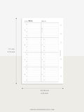 T108 | Weekly Meal Planner & Grocery Shopping List