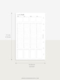 W111 | Weekly Schedule Planner Printable Inserts Template