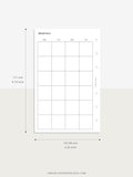 M101 | Basic Monthly Planner Printable Inserts for Minimalist