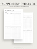 N121-6 | Vitamins & Supplements Tracker, Medication Log Template