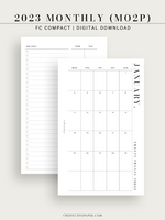 M114_2023 | 2023 Monthly Planner Printable Template (MO2P)