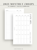 M114_2023 | 2023 Monthly Planner Printable Template (MO2P)