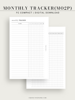 T128 | Monthly Goal & Habit Tracker, MO2P