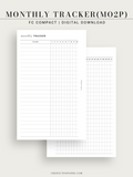 T128 | Monthly Goal & Habit Tracker, MO2P