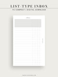 N116 | List-Type Inbox for Task, To-do, Project and Checklist