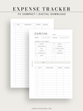 T126 | Expense Tracker in Budget, Spending Log Template