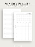 M121 | Monthly Planner, MO2P