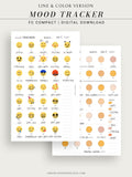 T116 | Monthly Emoji or Color Mood Tracker