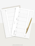 W102_H_2 | Horizontal Weekly Planner Printable