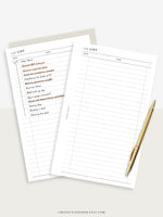 D103 | Daily Task List Printable, To-do List Organizer, Checklist Template