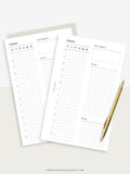 D111_DO1P | Day on a Page, Daily Planner Printable Inserts Template