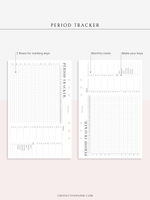 T127 | Menstruation Period Tracker, Yearly Menstrual Cycle Tracking