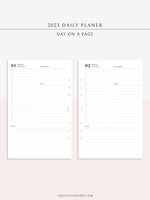 D111_C_2023 | 2023 Dated Daily Planner, Lined Layout, Day on a Page