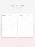 D111_C_2023 | 2023 Dated Daily Planner, Lined Layout, Day on a Page