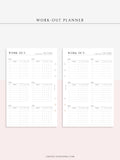 N121-3 | Work-out Planning, Fitness Planner, Wellness Journal