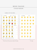 T116 | Monthly Emoji or Color Mood Tracker