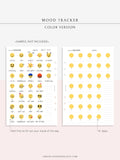 T116 | Monthly Emoji or Color Mood Tracker