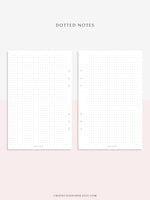N101-3 | Printable Line Dot Grid Notes Template