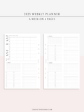 W117_2023 | 2023 Dated Weekly Planner, 24-hour Time Scheduler, WO4P