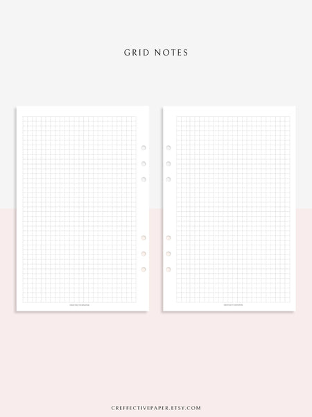 N101-3 | 5mm Line Dot Grid Notes – CreffectivePaper