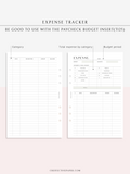 T126 | Expense Tracker in Budget, Spending Log Template