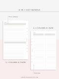 N107 | Checklist Bundle Template to Personalize Category