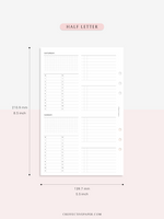 W117 | WO4P, Weekly 24-hour Schedule, To-do List Planner Template