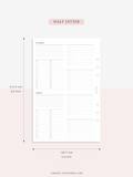 W117 | WO4P, Weekly 24-hour Schedule, To-do List Planner Template