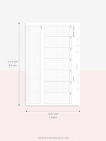 W102_H_2 | Horizontal Weekly Planner Printable