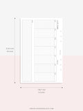 W102_H_2 | Horizontal Weekly Planner Printable
