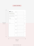 W108_01G_WO1P_2023 | 2023 Dated Weekly Planner Inserts Printable Template