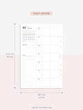 W108_01GX_WO2P_2023 | 2023 Dated Weekly Planner Inserts Printable Template