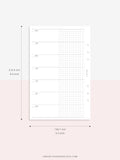 W110 | Week on 2 Pages, Weekly Planner & Tracker & Checklist