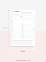 M108 | Monthly Overview, Month on a Page Printable Planner Inserts