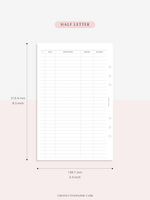 T126 | Expense Tracker in Budget, Spending Log Template