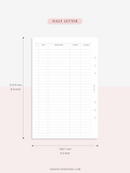 T126 | Expense Tracker in Budget, Spending Log Template