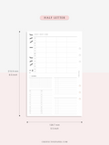 W117_2023 | 2023 Dated Weekly Planner, 24-hour Time Scheduler, WO4P