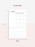 T130 | Monthly, Weekly, Daily Tracker