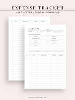 T126 | Expense Tracker in Budget, Spending Log Template